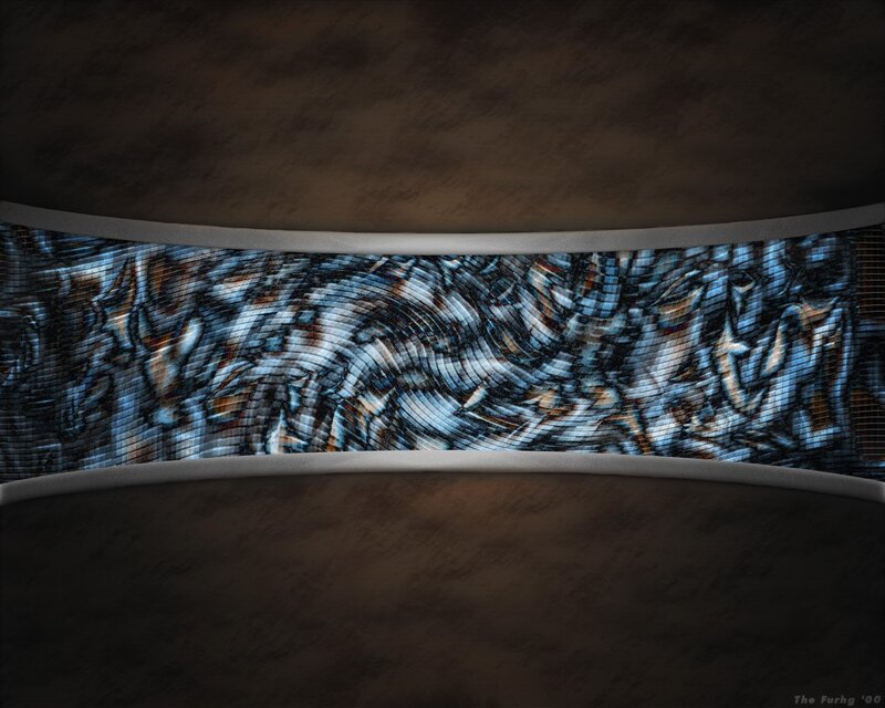 abstract digital art with blue patterns