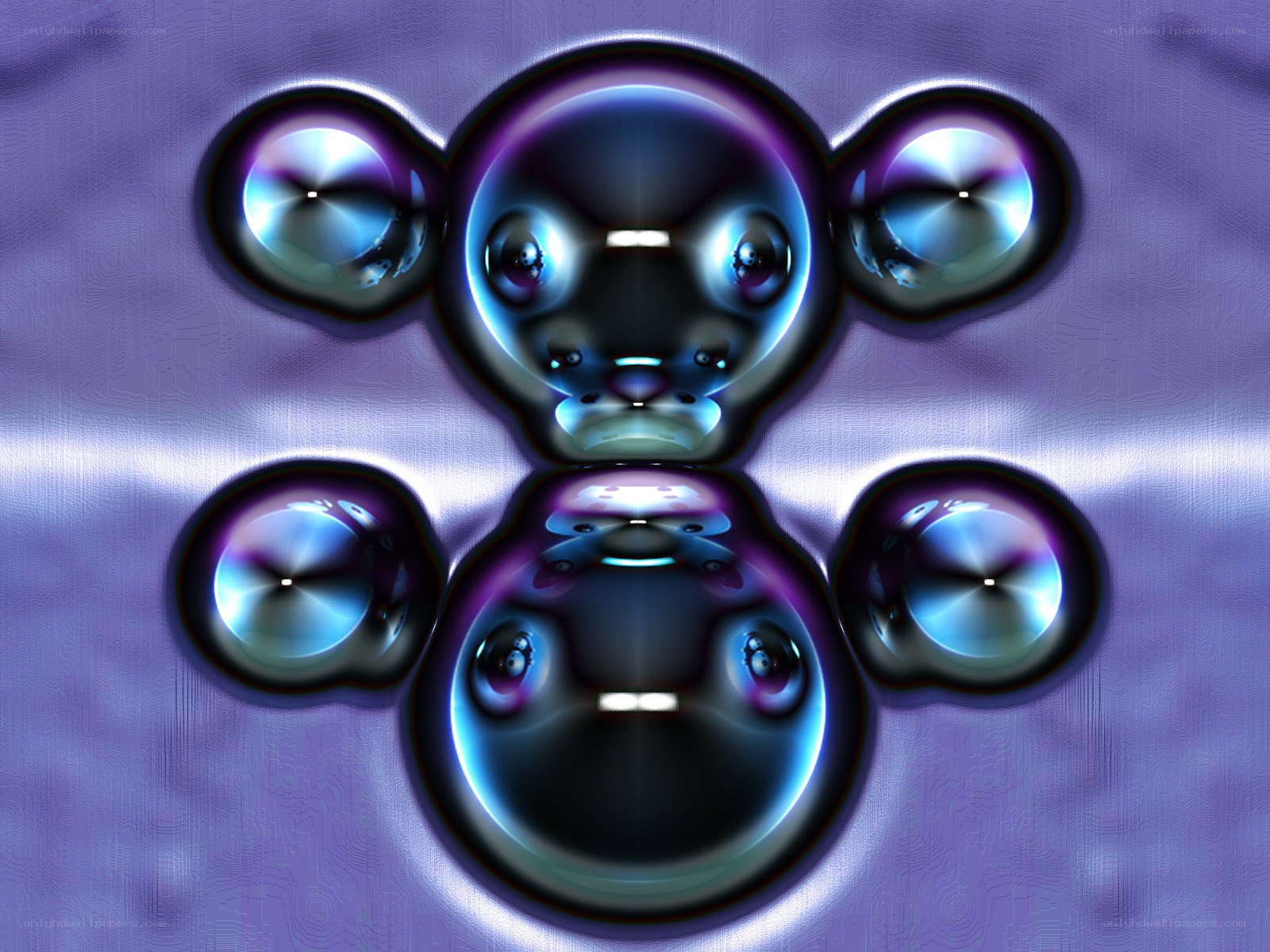 abstract digital art with bubbles
