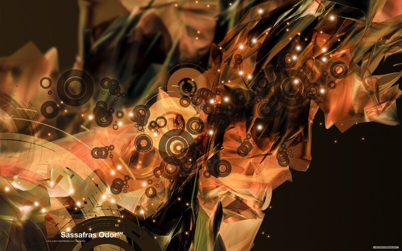 Abstract digital art with circles