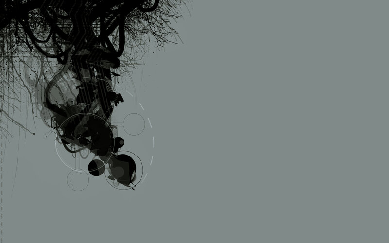 abstract digital art with circuit patterns