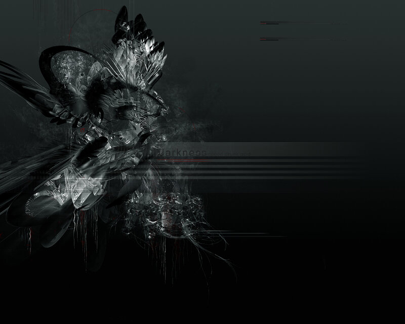 abstract digital art with dark theme