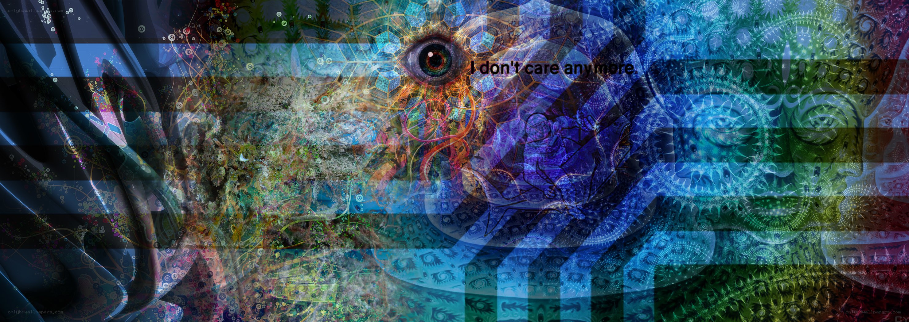 abstract digital art with eye