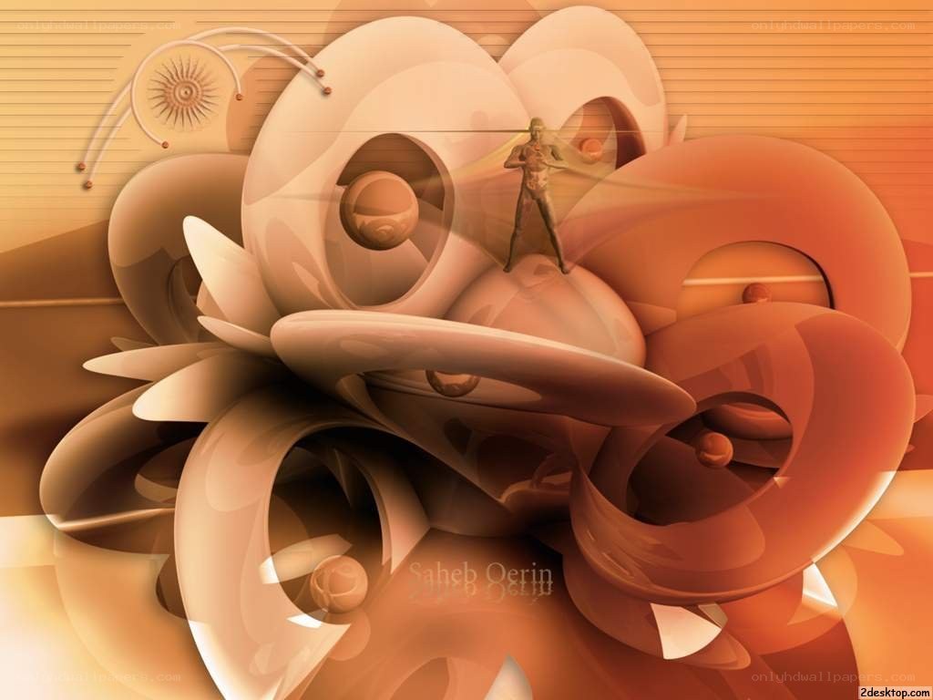 abstract digital art with figure