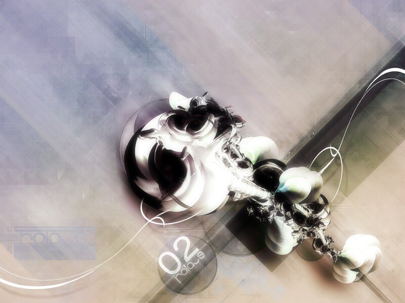 abstract digital art with flowing forms