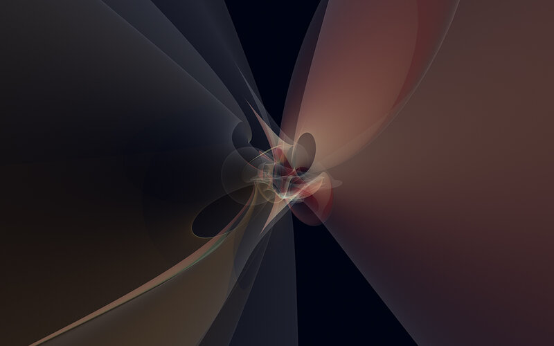 abstract digital art with flowing shapes