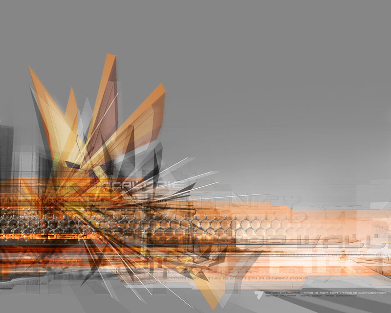 abstract digital art with geometric shapes