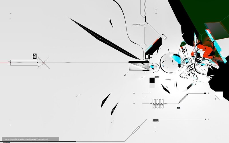 Abstract digital art with geometric shapes