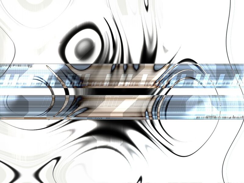 abstract digital art with glitch effect