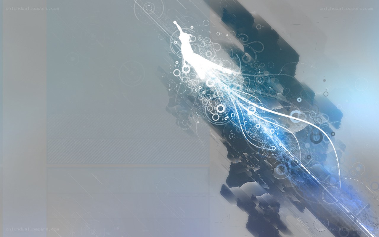 abstract digital art with glowing figure