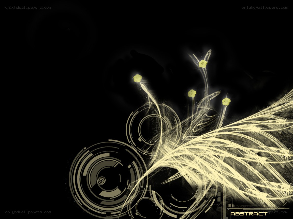 abstract digital art with glowing lines