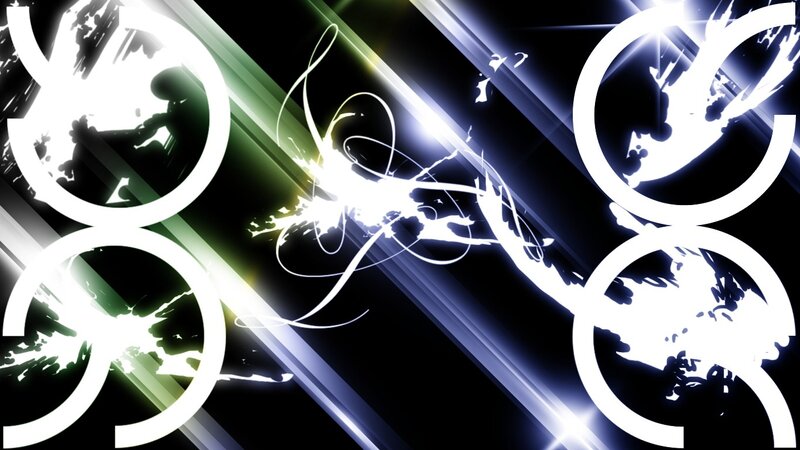 abstract digital art with glowing lines