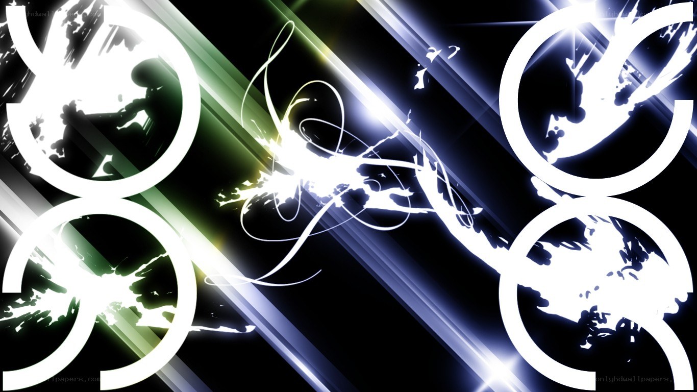 abstract digital art with glowing lines