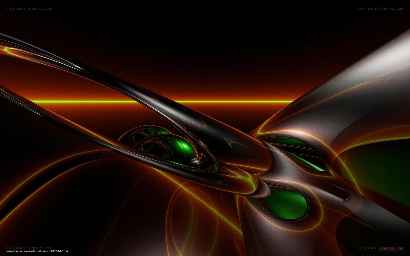 Abstract digital art with glowing lines