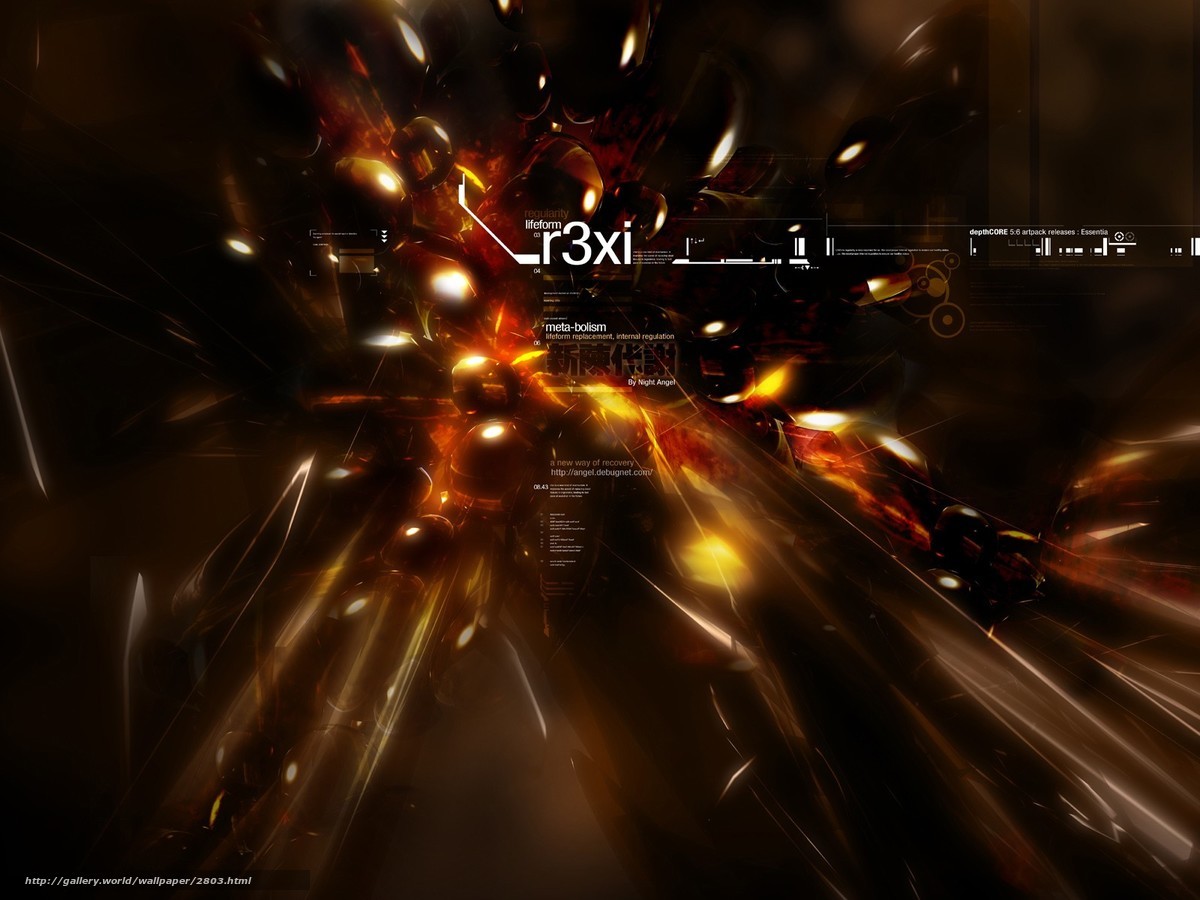 abstract digital art with glowing particles