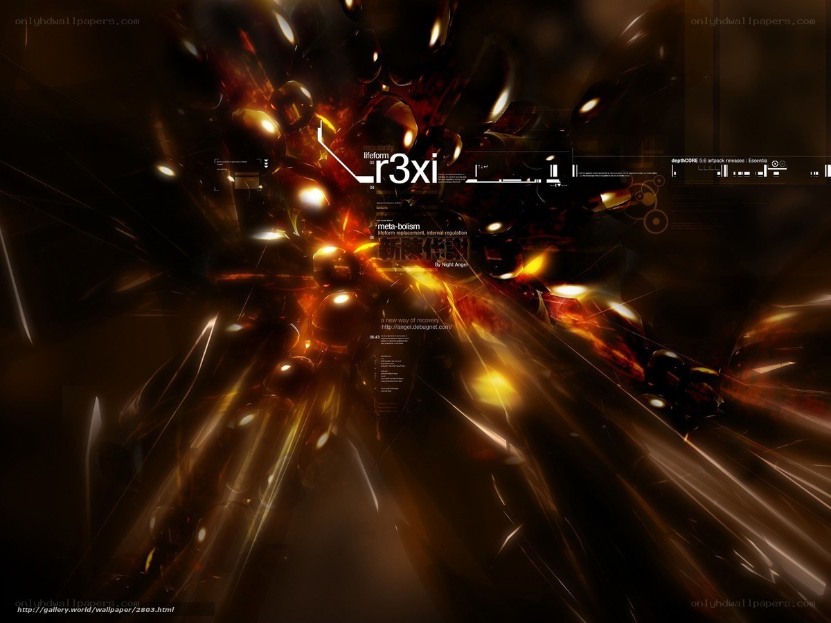 abstract digital art with glowing particles