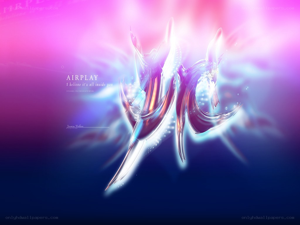 Abstract digital art with glowing text