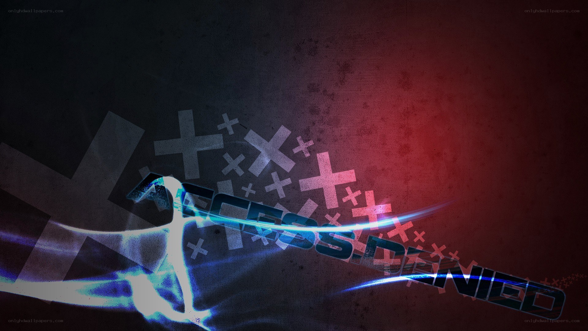 abstract digital art with glowing text