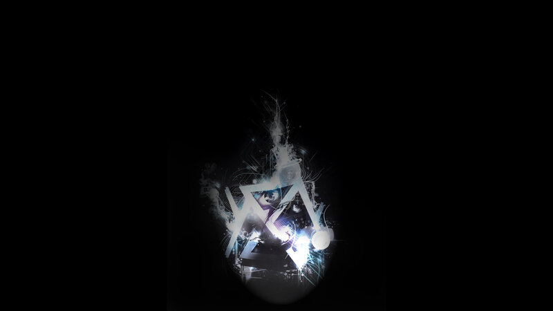 abstract digital art with glowing triangle