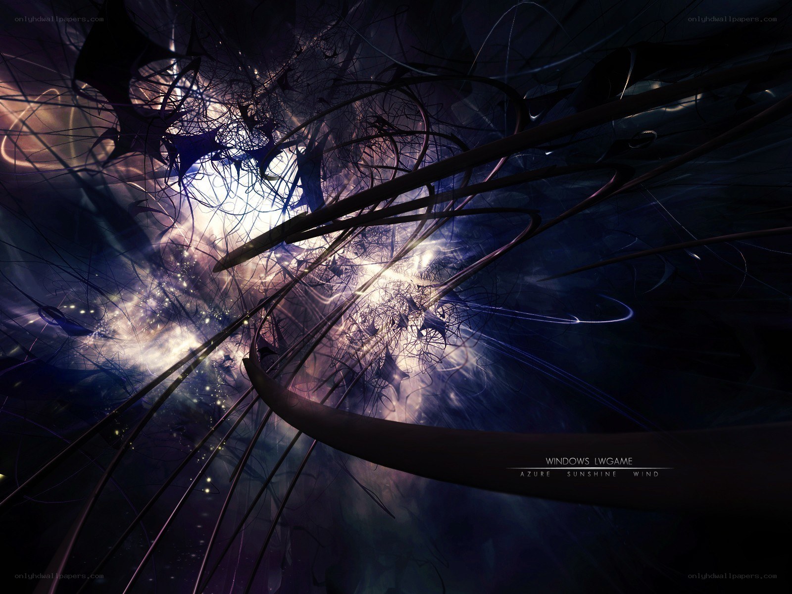 Abstract digital art with light and lines