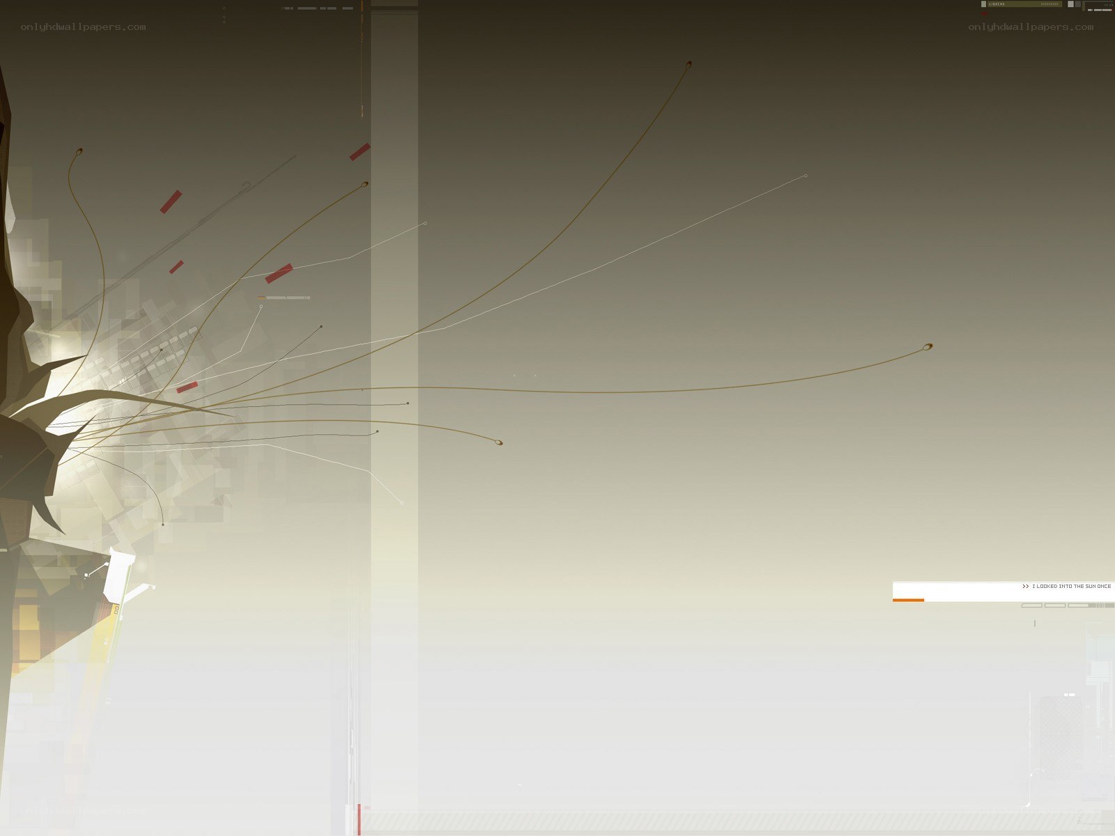 abstract digital art with light burst