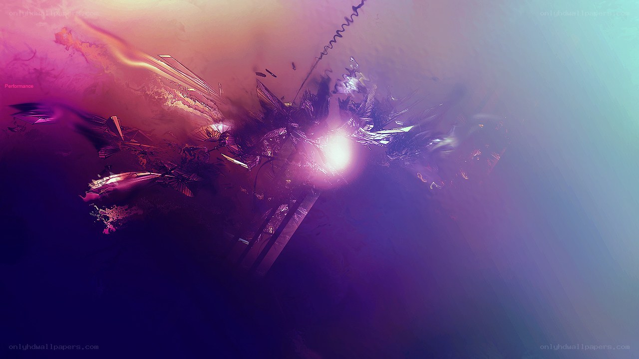 Abstract digital art with light burst