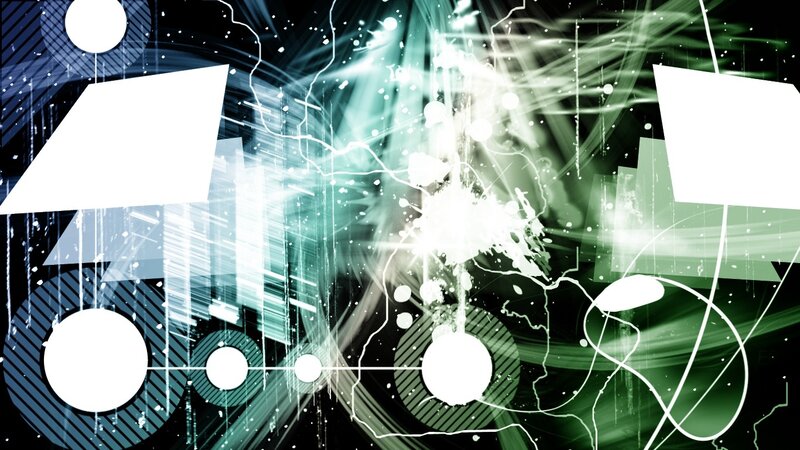 abstract digital art with light effects