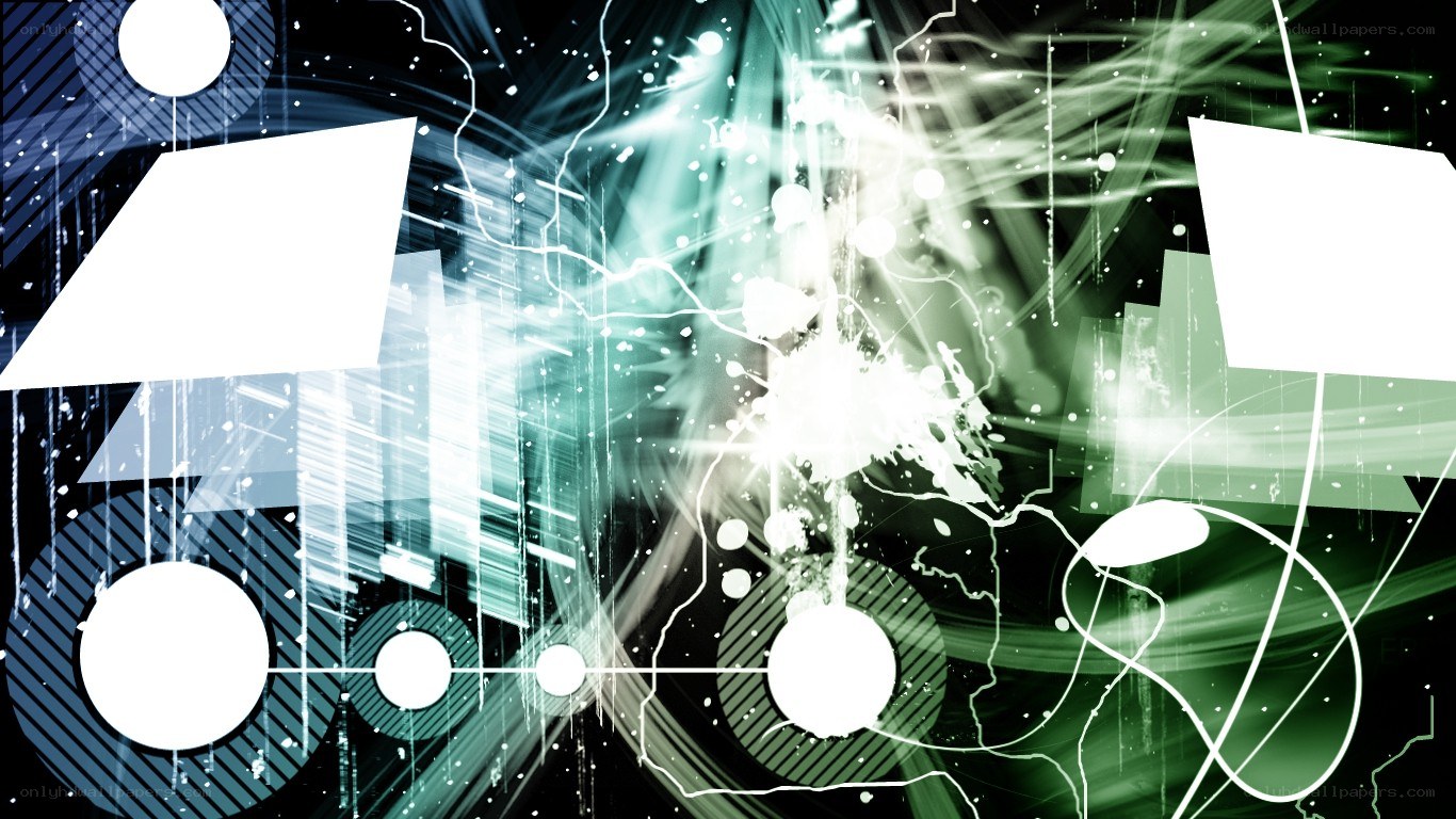 abstract digital art with light effects