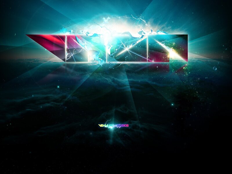 abstract digital art with light effects