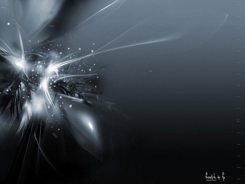 abstract digital art with light effects