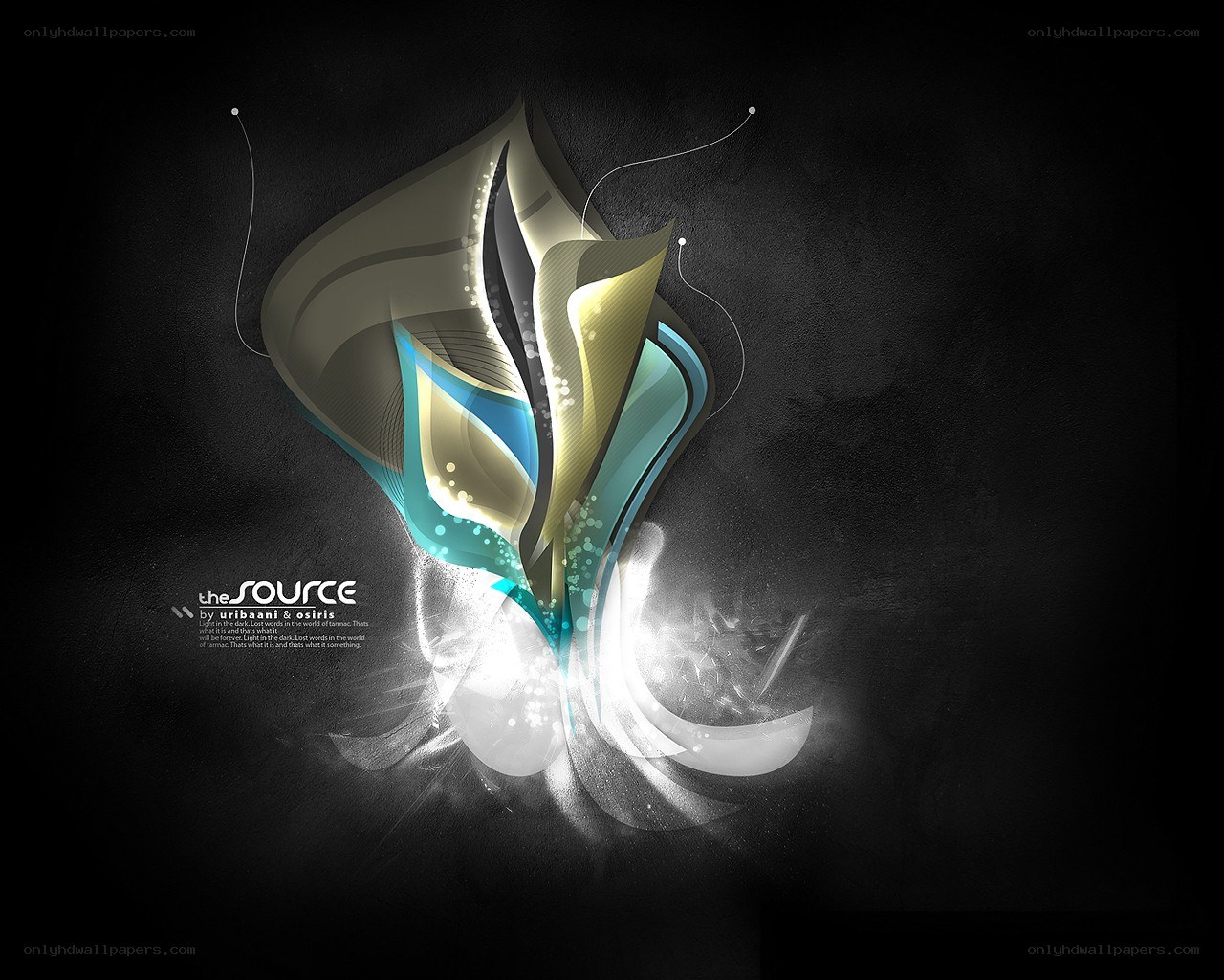 Abstract digital art with light effects