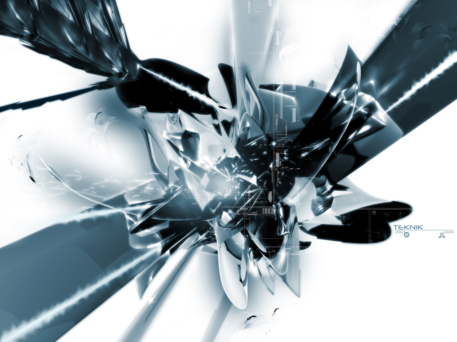 abstract digital art with light effects