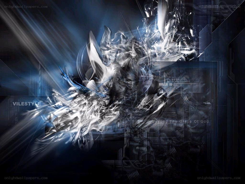 abstract digital art with light effects