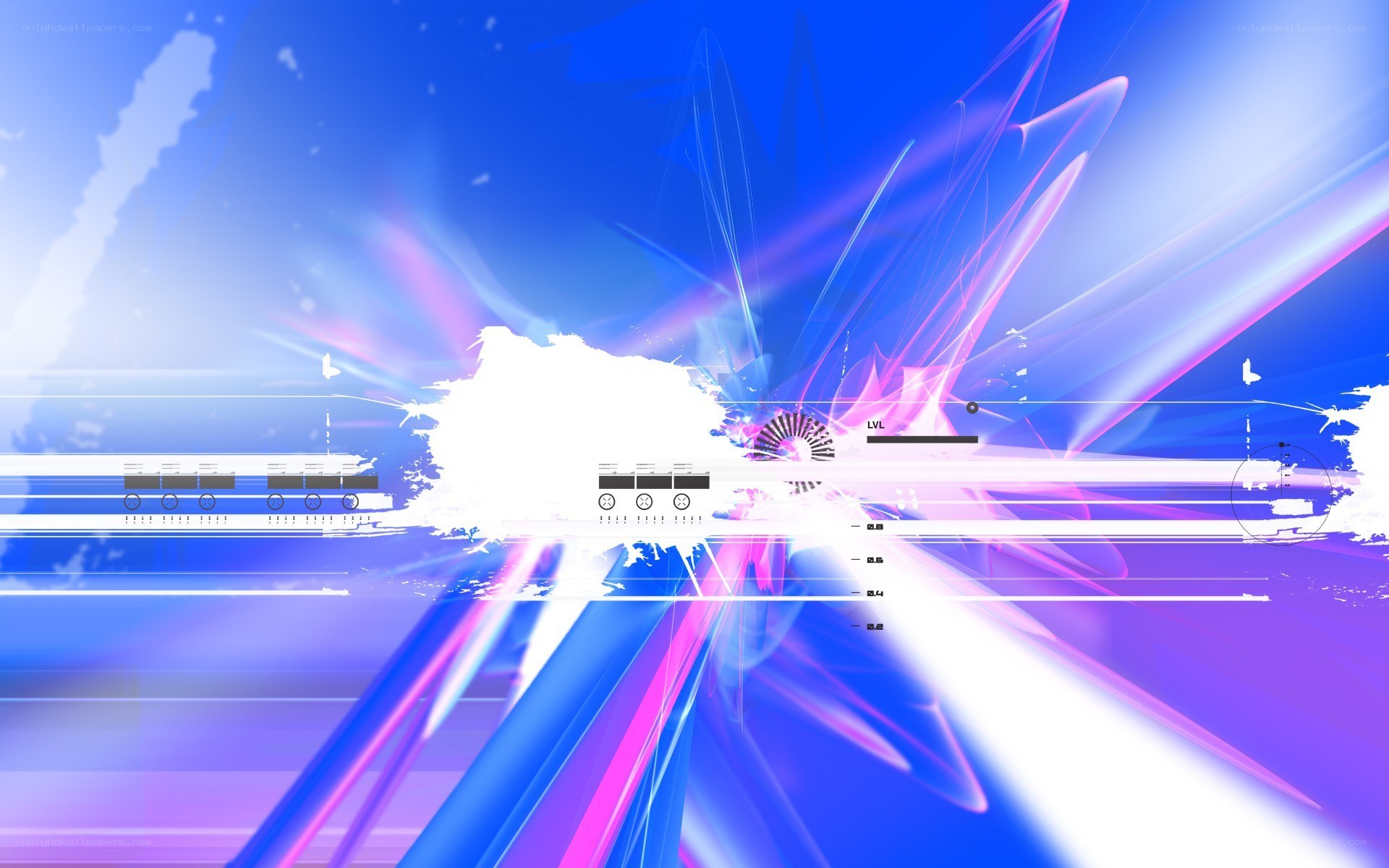 abstract digital art with light effects