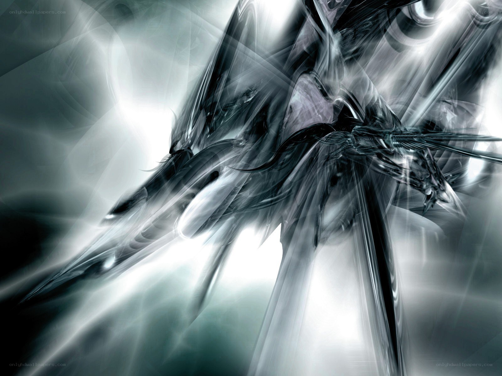 abstract digital art with light effects