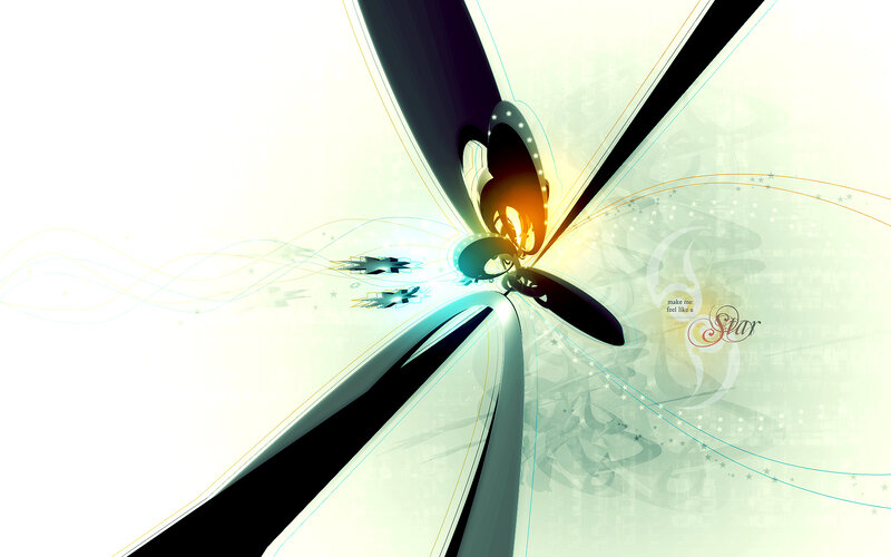 abstract digital art with light effects