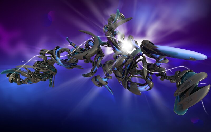 Abstract digital art with light