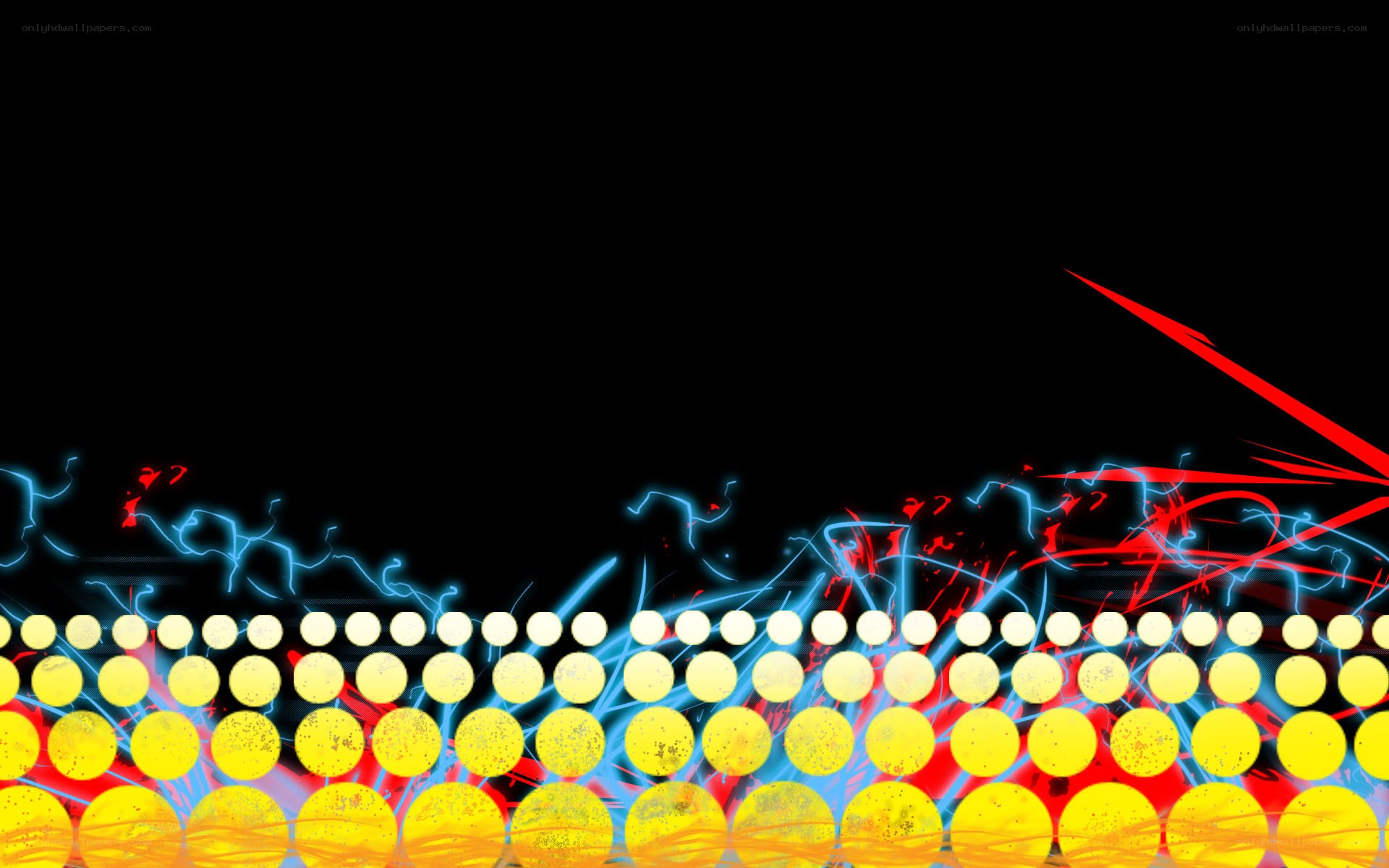 abstract digital art with lights