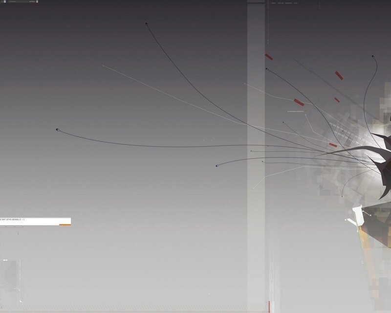 abstract digital art with lines and shapes