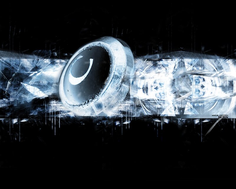 abstract digital art with logo