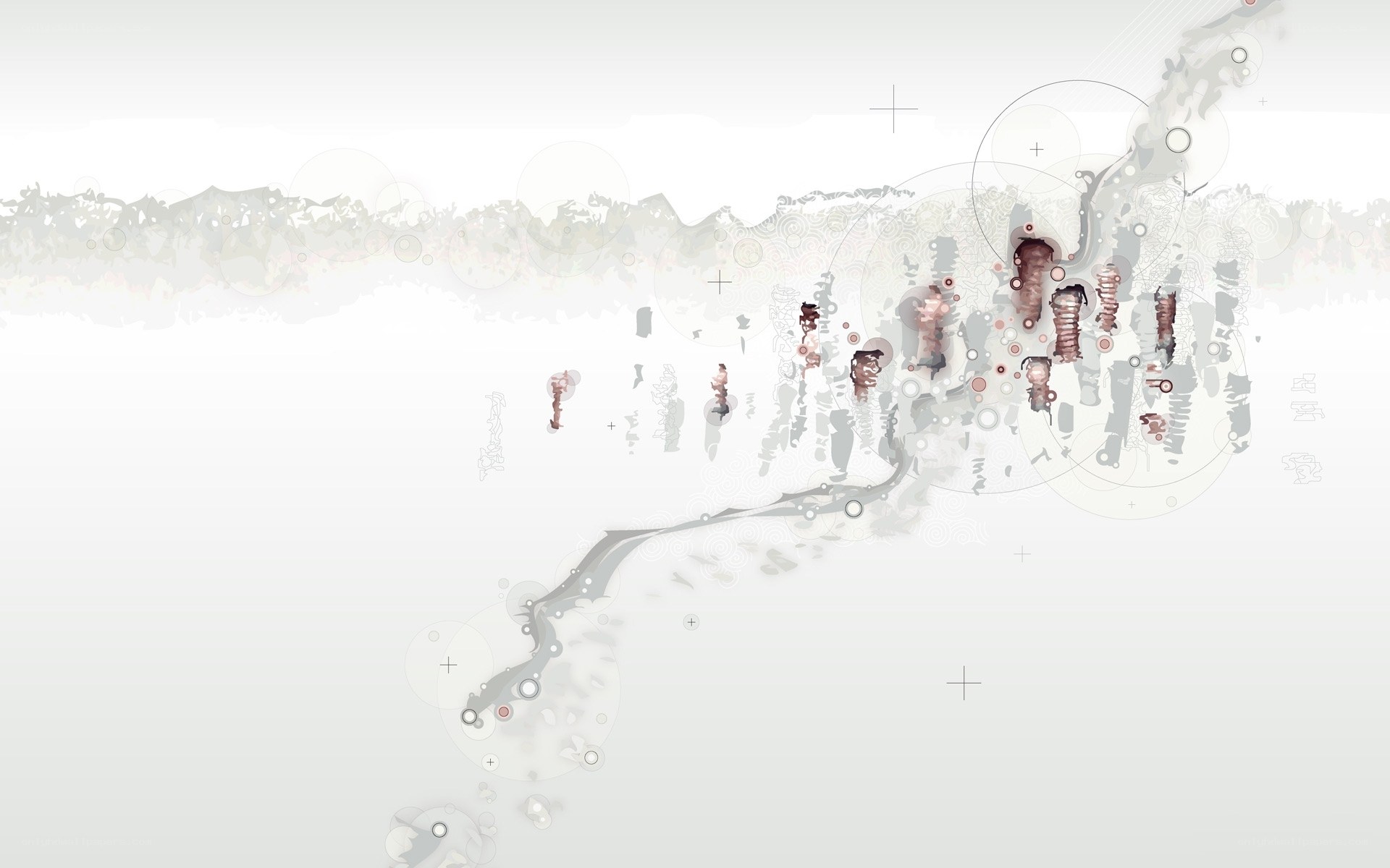 abstract digital art with organic forms
