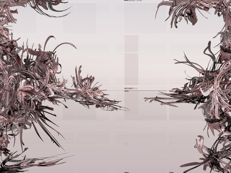 abstract digital art with organic forms