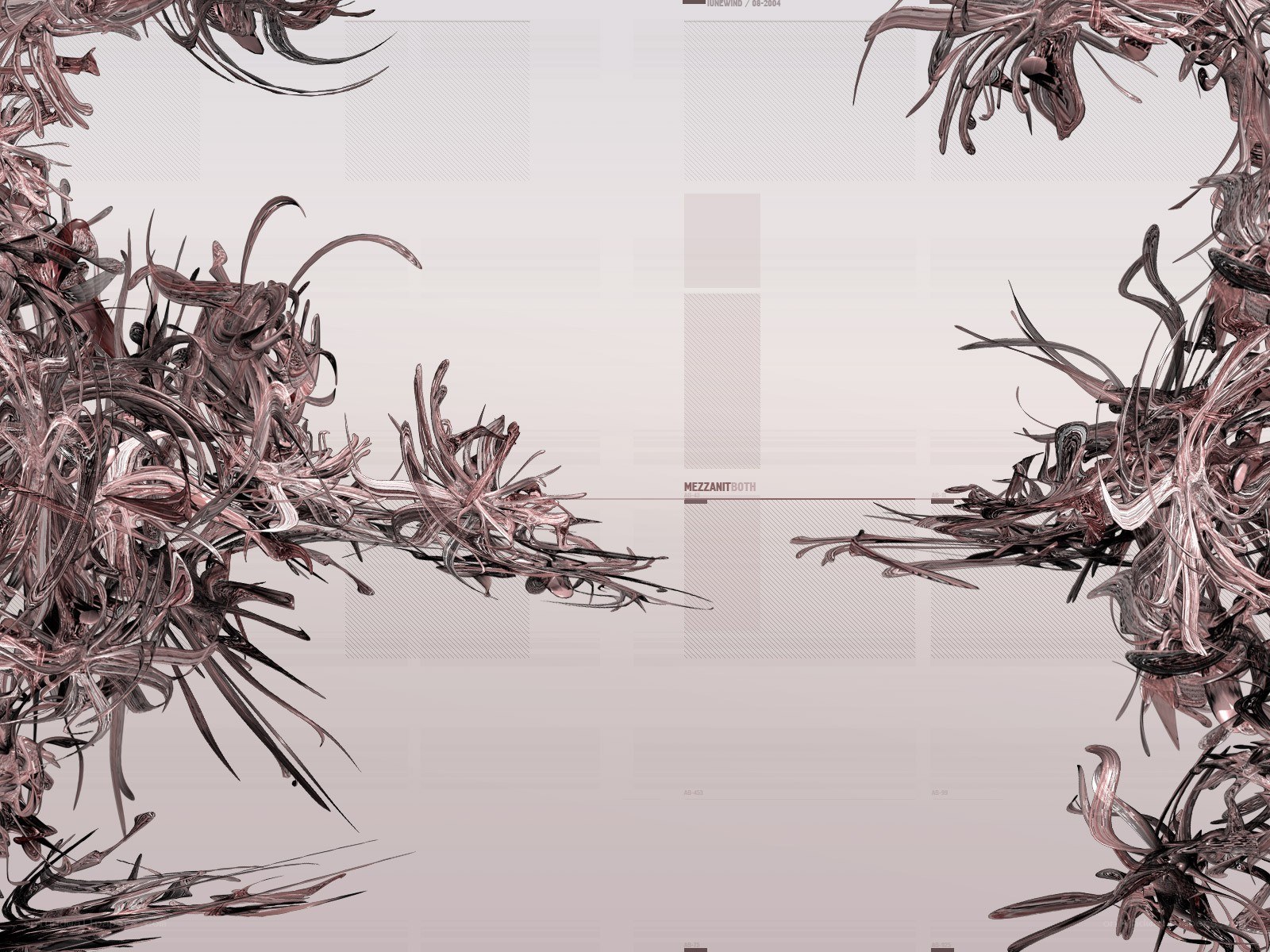 abstract digital art with organic forms