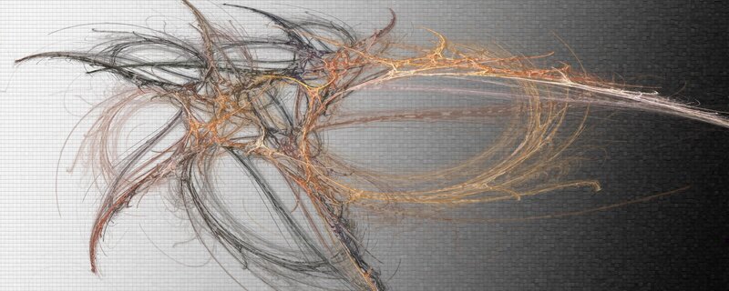 abstract digital art with organic lines