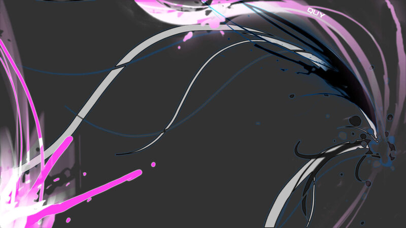 abstract digital art with pink and blue lines