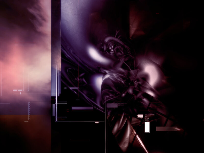 abstract digital art with purple hues