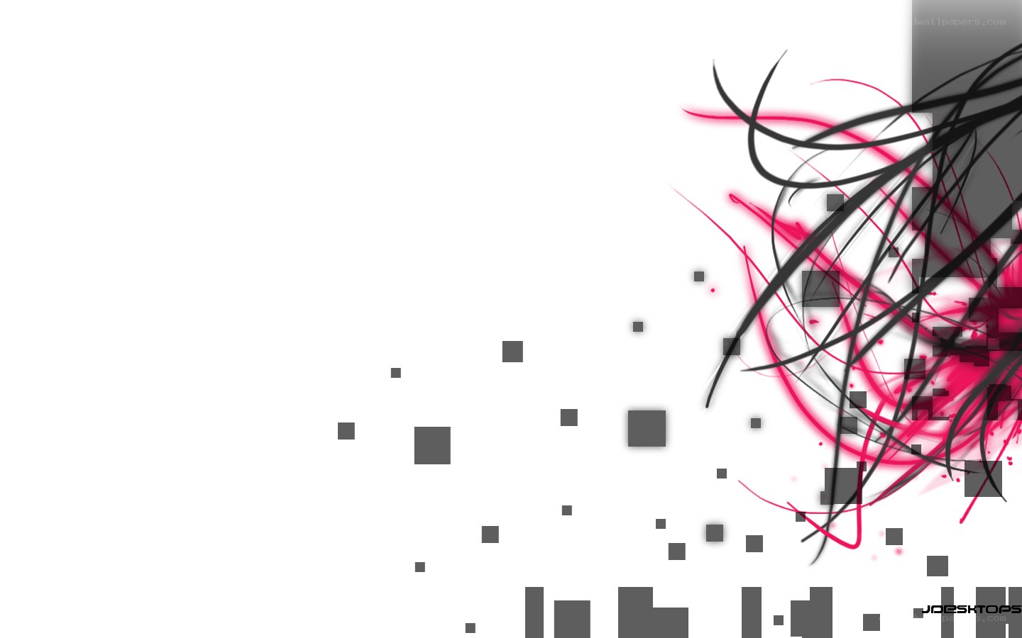 abstract digital art with red and black lines
