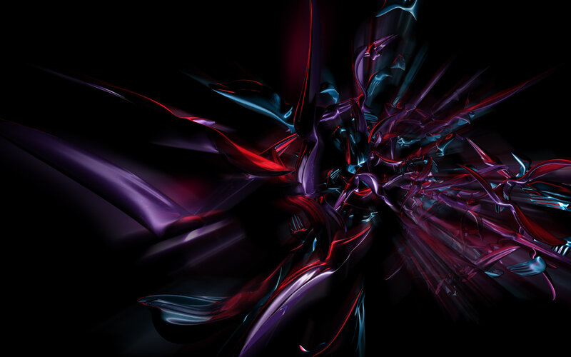 abstract digital art with red and blue light