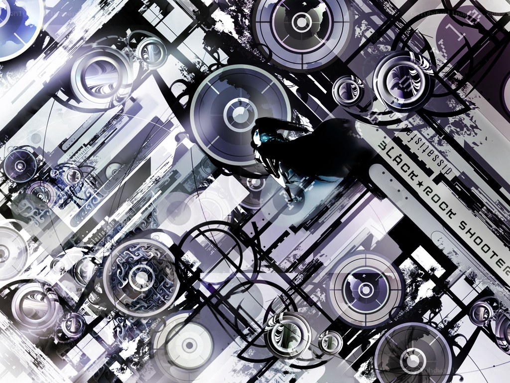 abstract digital art with speakers