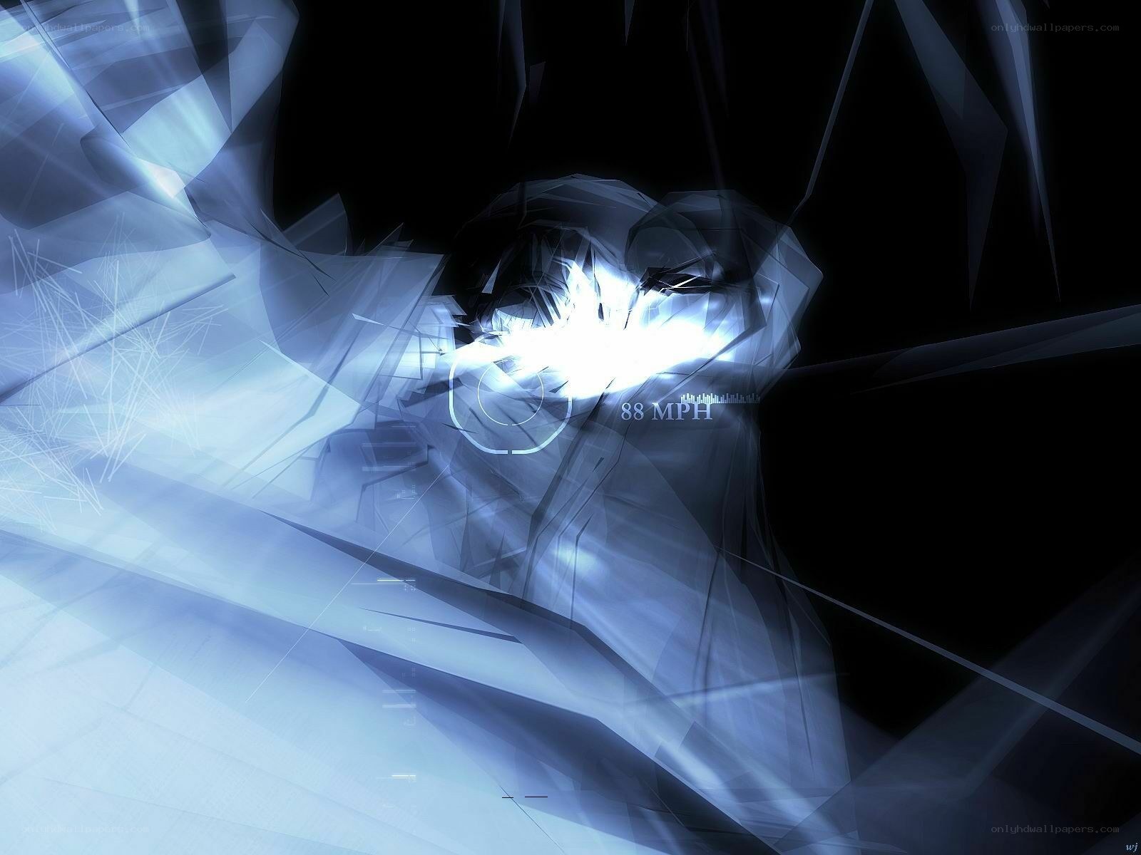 abstract digital art with speed display