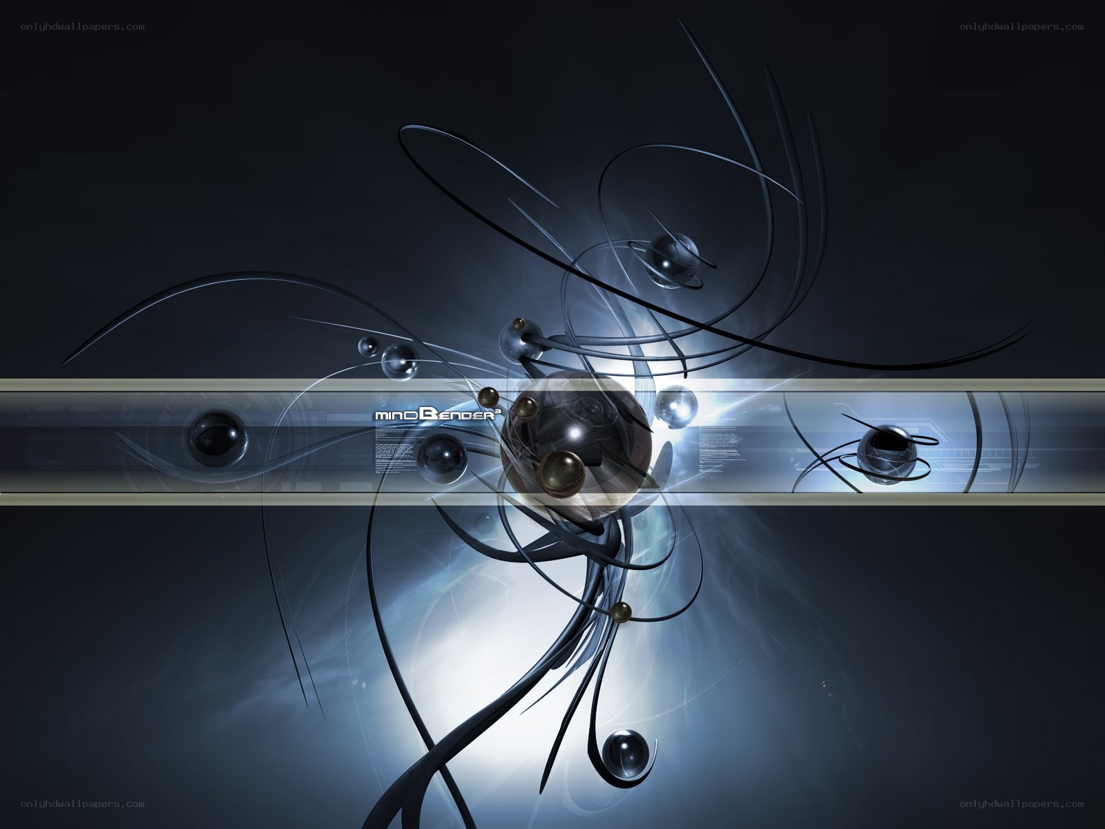 abstract digital art with spheres